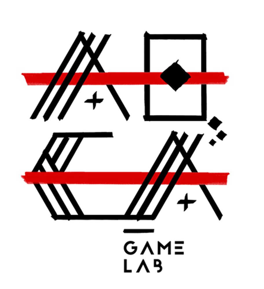 Aoca Game Lab logo negro rojo